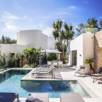 2 Ibiza Villas direkt am Meer - 2 Pools - 18 Gste - bei Nikki Beach 