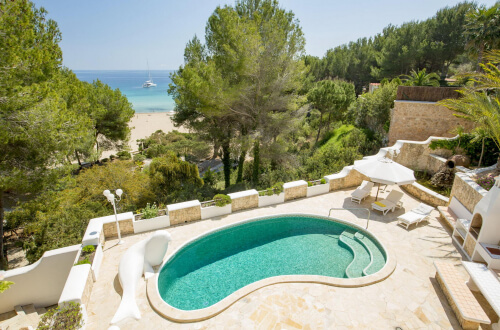 Ibiza Ferienhaus am Strand mit Pool - Casa Playa - erstklassige Lage